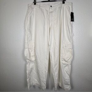 Wild Fable Women's White Baggy Cargo
Wide-Leg Rigid Denim Pants Size 16